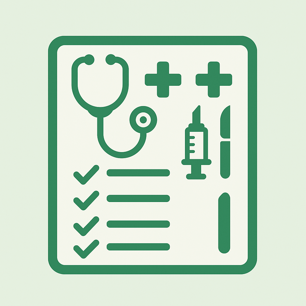 Medical Equipment List